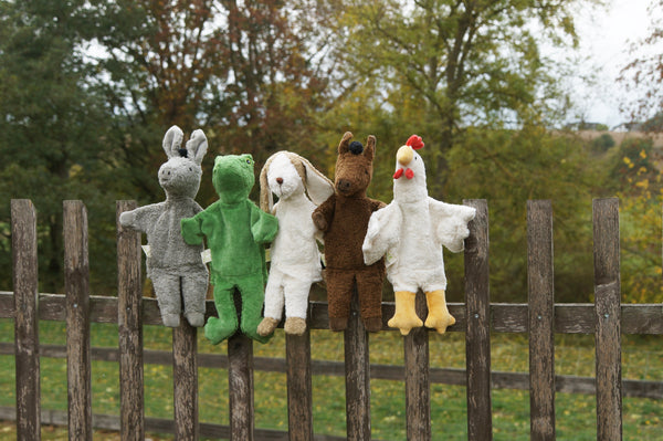 Marionnette à main - Vanille Coton