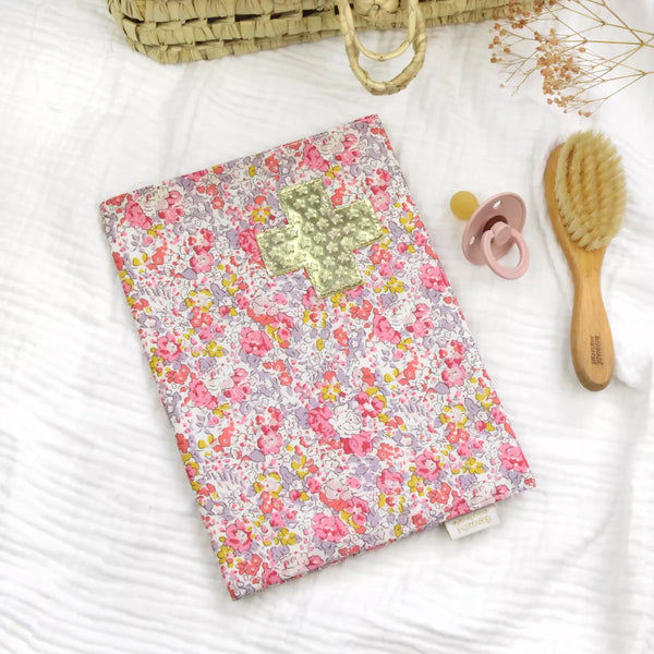 Protège carnet de santé Clara - Vanille Coton