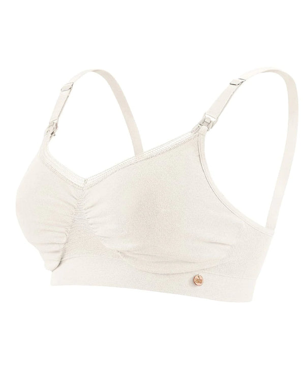 Brassière de grossesse et d'allaitement ORGANIC - Vanille Coton