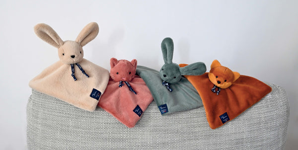 Doudou carré - Vanille Coton