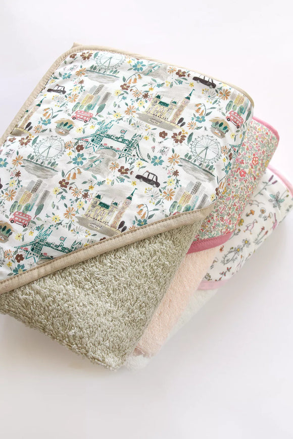 Cape de bain bébé Liberty John - Vanille Coton