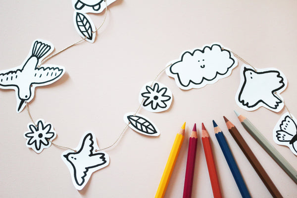 Guirlande en papier « Ma  guirlande du ciel » - Vanille Coton