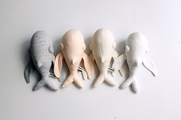 Mini Peluche demoiselle baleine - Vanille Coton