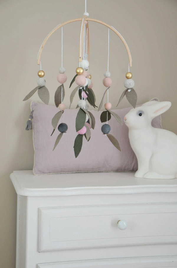 Mobile décoratif Calm avec feuilles - Vanille Coton