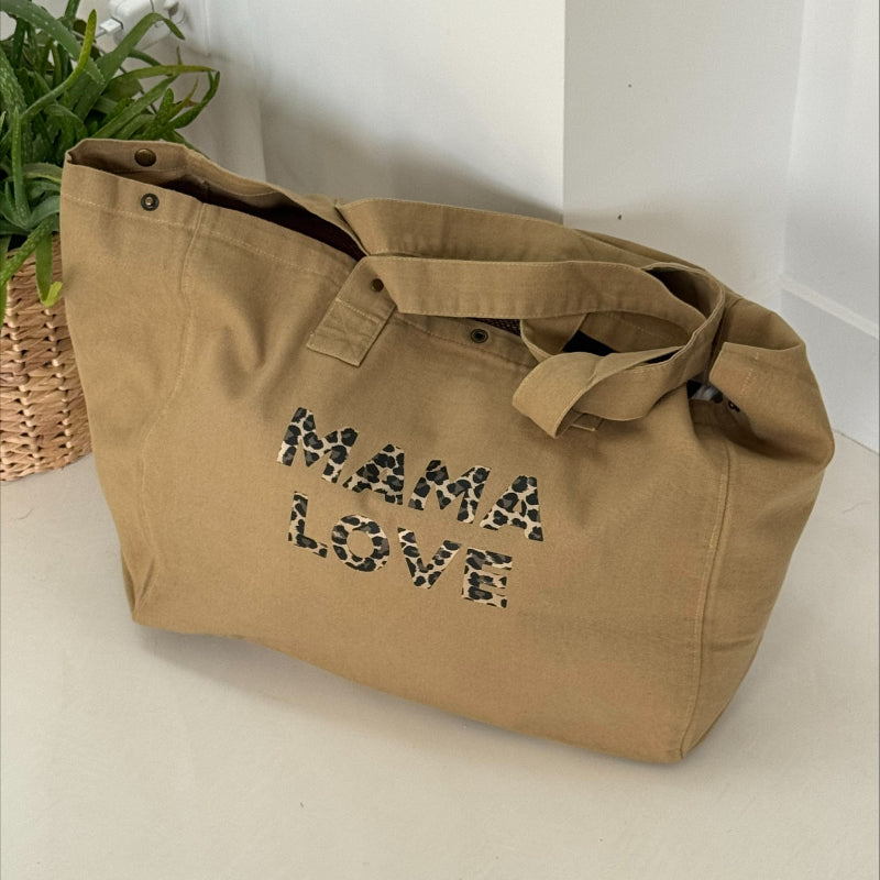 Grand sac « Mama Love  » - Vanille Coton