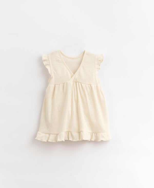 Robe ajourée - Vanille Coton
