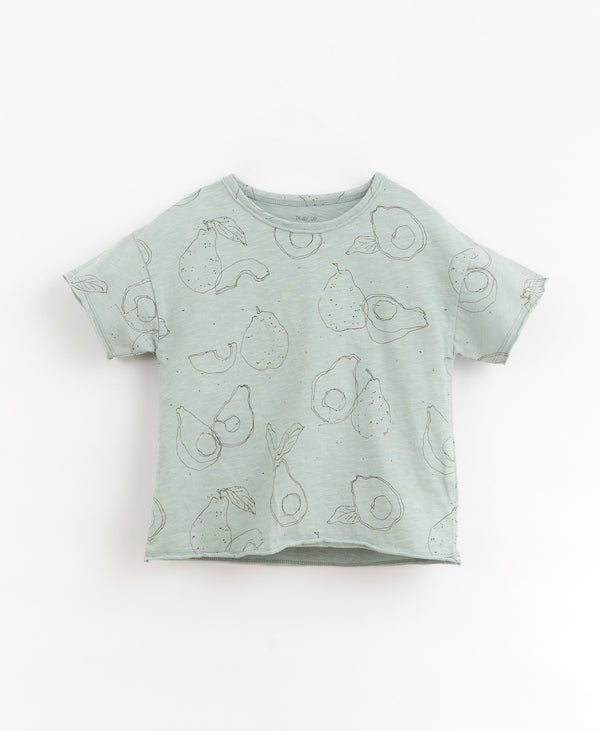 Tee-shirt manches courtes imprimé - Vanille Coton