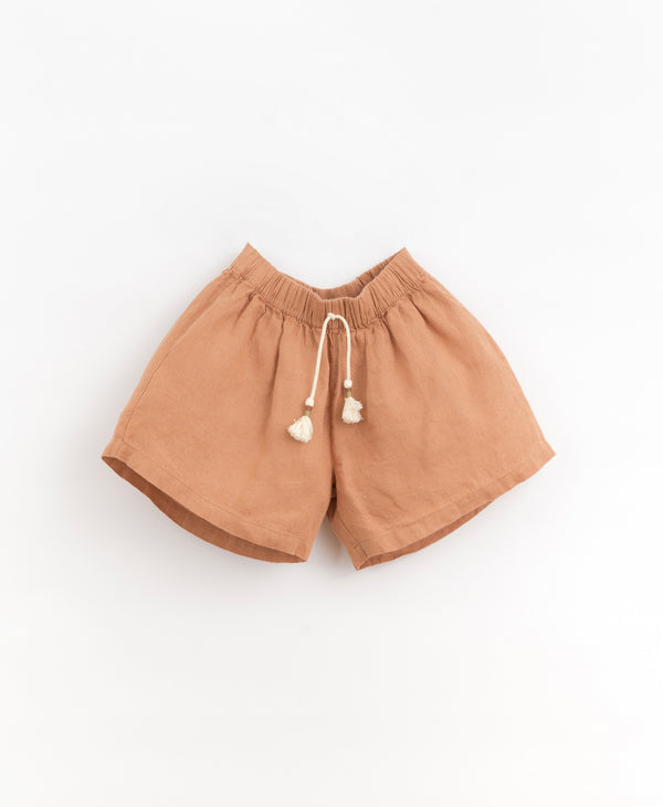 Short en lin fille - Vanille Coton
