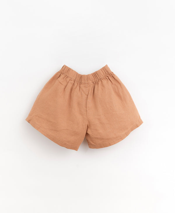 Short en lin fille - Vanille Coton