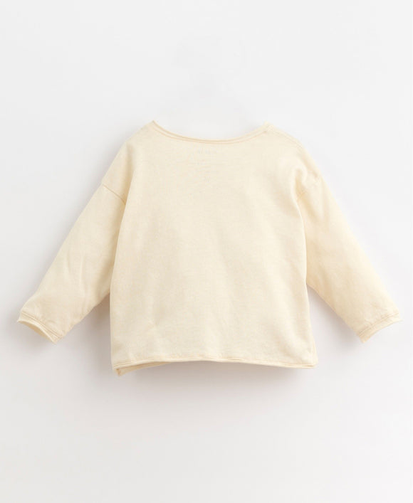 Tee-shirt manches longues à poches - Vanille Coton