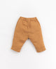 Pantalon garçon en lin à poches - Vanille Coton