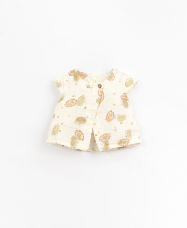 Blouse sans manches Cacao - Vanille Coton
