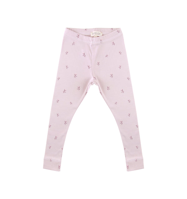 Pyjama 2 pièces jeune pousse rose clair - Vanille Coton