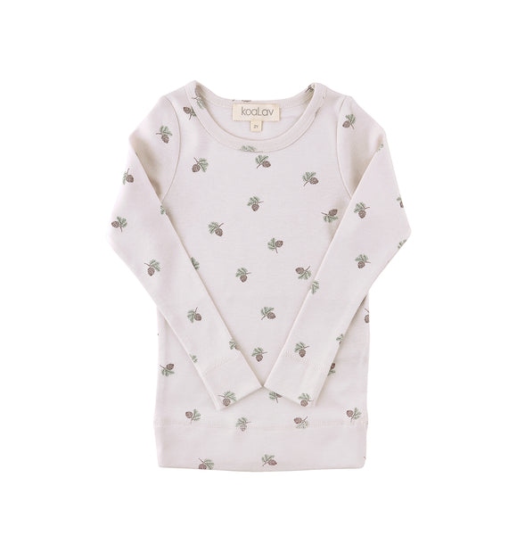 Pyjama 2 pièces pomme de pin - Vanille Coton