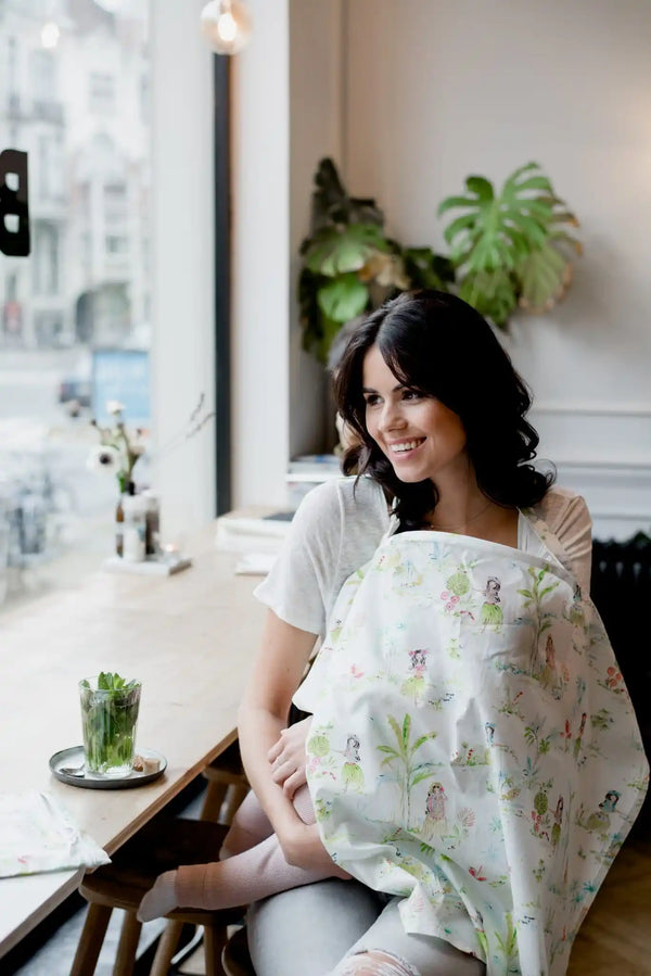 Echarpe d'allaitement Hawaii Vibes - Vanille Coton