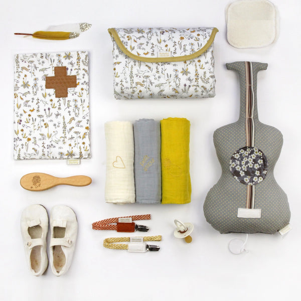 Matelas à langer de voyage Camille - Vanille Coton