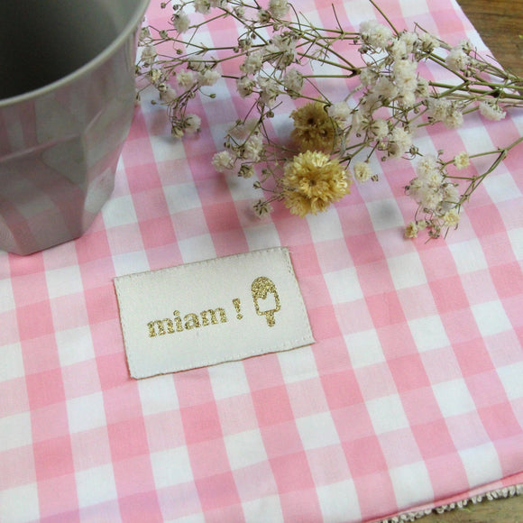 Serviette élastique Barbapapa - Vanille Coton