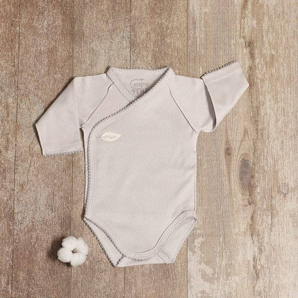 Body coton BIO Interlock taupe - Vanille Coton