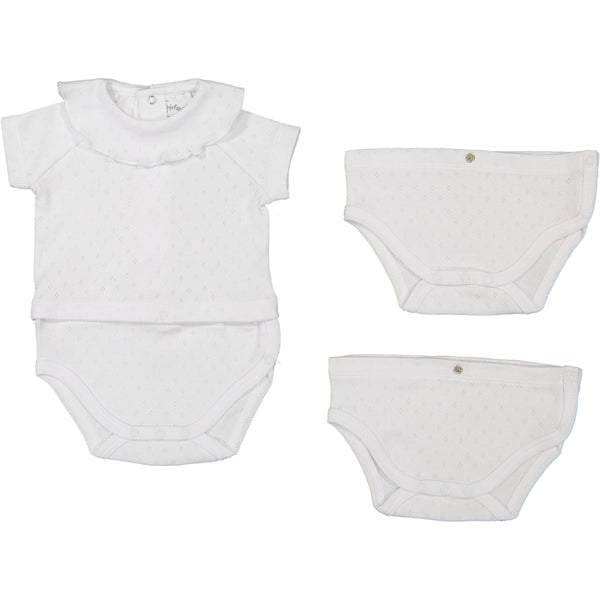 Body ajouré bas amovible - Vanille Coton