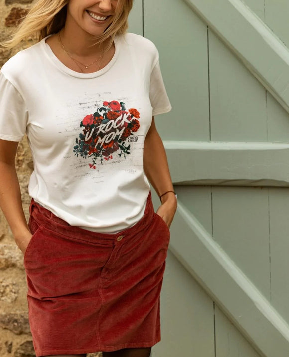 Jupe de maternité - Vanille Coton