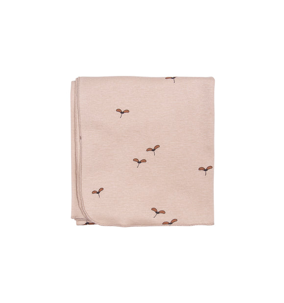 Couverture bébé érable beige - Vanille Coton
