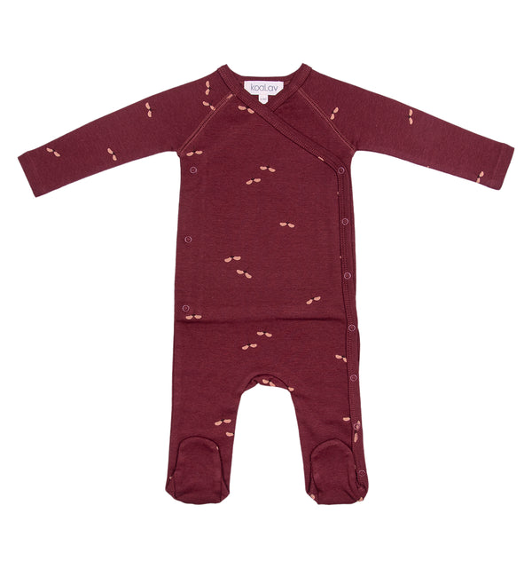 Pyjama érable grenat - Vanille Coton