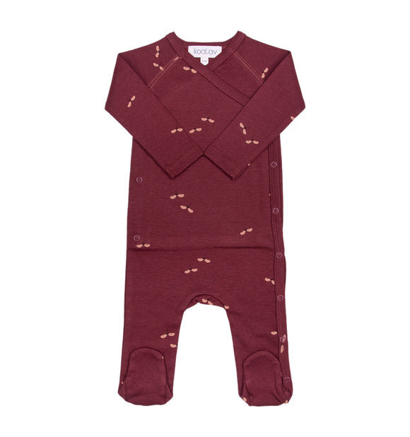 Pyjama érable grenat - Vanille Coton