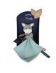 Peluche âne avec doudou en coton biologique - Vanille Coton