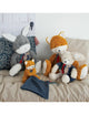 Peluche renard avec doudou en coton biologique - Vanille Coton