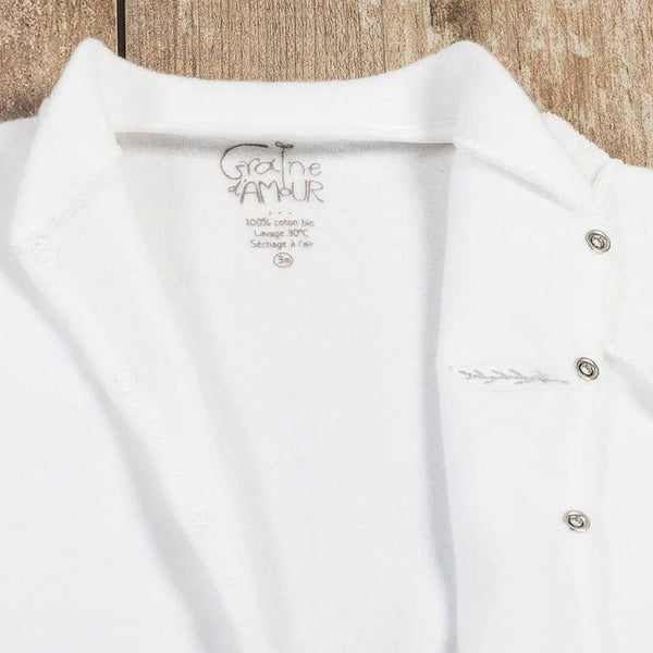 Pyjama polaire coton BIO crème - Vanille Coton