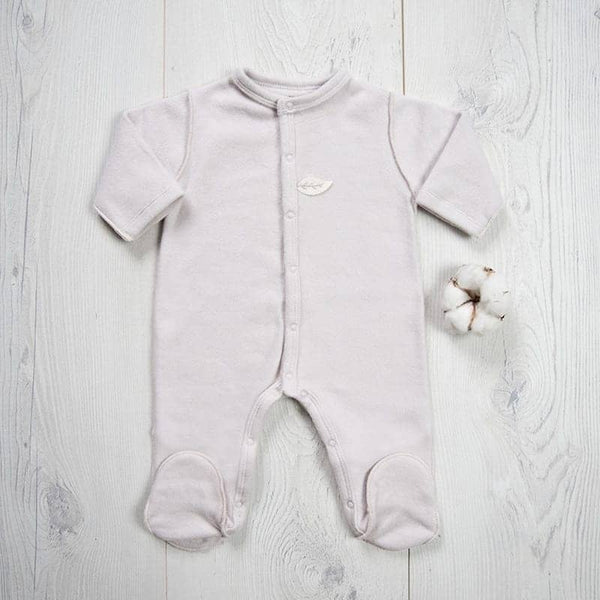 Pyjama polaire coton BIO taupe - Vanille Coton